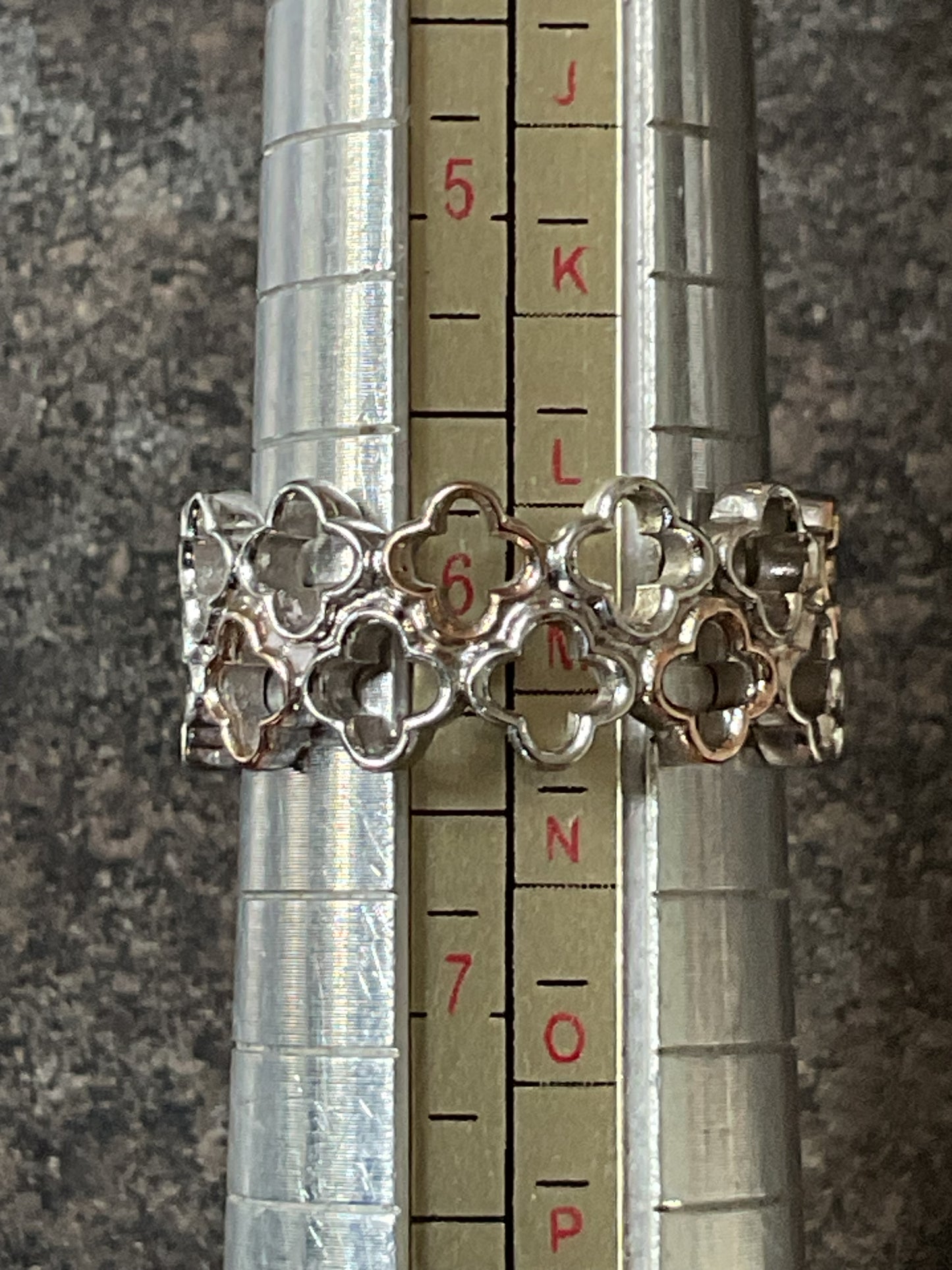 Clogau Tudor Court ring size L1/2 silver and rose gold