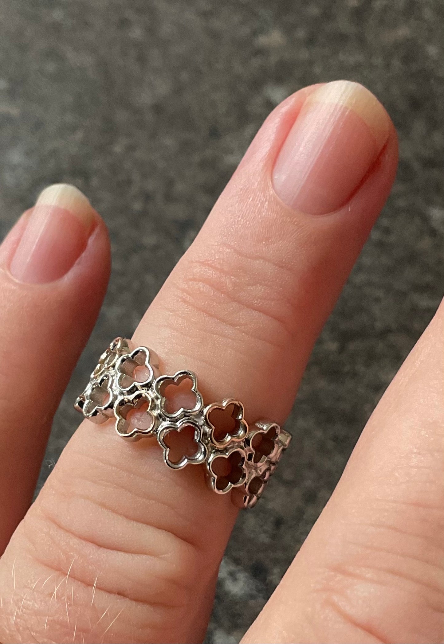 Clogau Tudor Court ring size L1/2 silver and rose gold