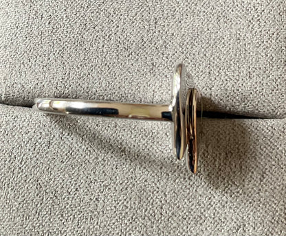 Clogau Cwtch Double Heart ring in silver and rose gold sizes O, Q and R available