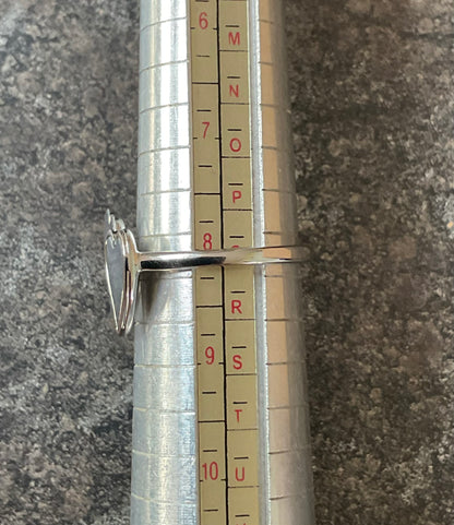 Clogau Cwtch Double Heart ring in silver and rose gold sizes O, Q and R available