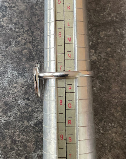 Clogau Cwtch Double Heart ring in silver and rose gold sizes O, Q and R available