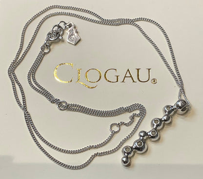 Clogau Celebration White Topaz pendant necklace 18, 20 or 22” in silver and rose gold