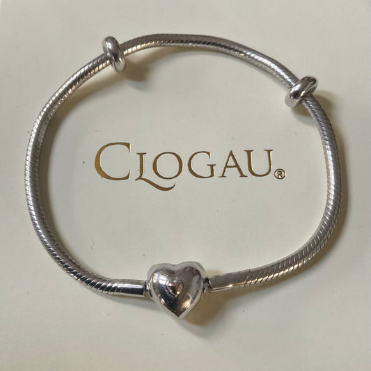 Clogau Milestones Heart Charm bracelet In silver and rose gold 19cm