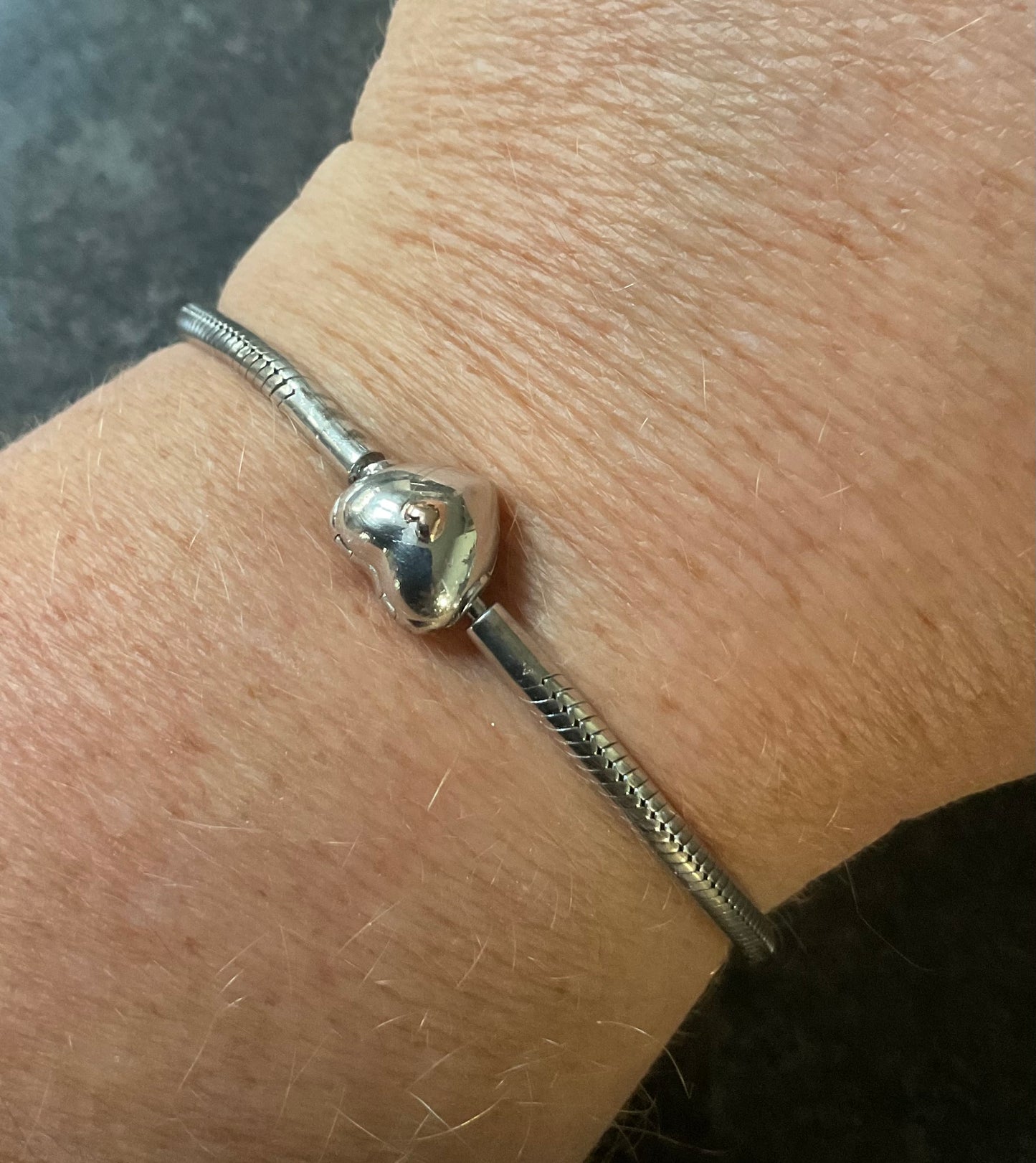 Clogau Milestones Heart Charm bracelet In silver and rose gold 19cm