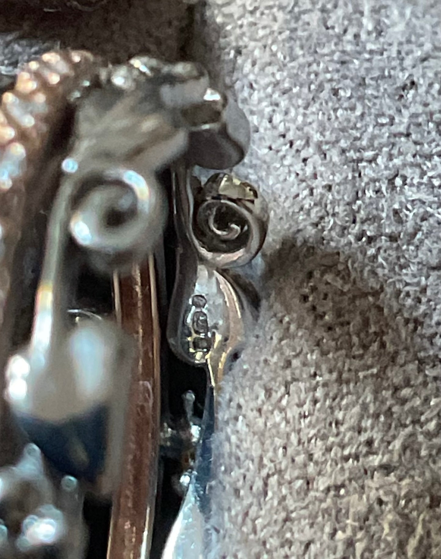 Clogau Am Byth Diamond ring size M silver and rose gold RRP £500