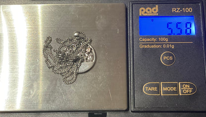 Clogau Tree of Life circle disc pendant 18-22” necklace in Silver and rose gold