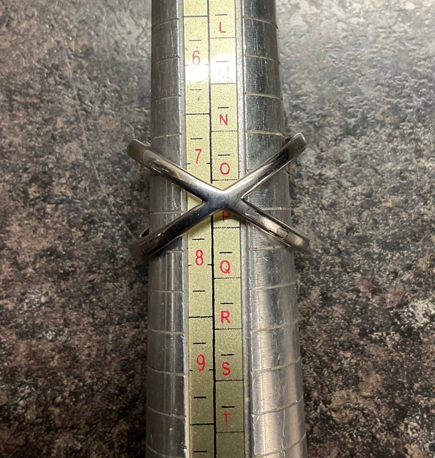 Rare Clogau White Topaz Butterfly crossover ring size O1/2-P in silver and rose gold