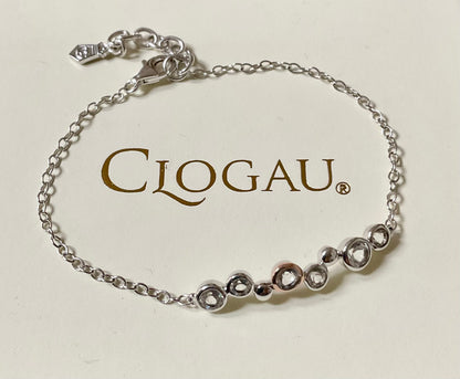 Clogau Celebration White Topaz bracelet in silver a rose gold 16-18.5cm