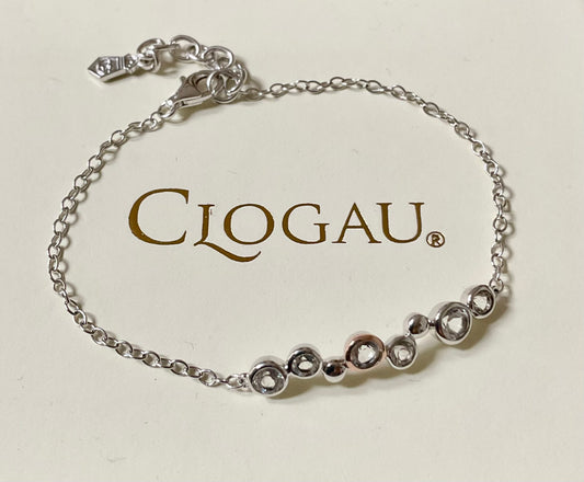 Clogau Celebration White Topaz bracelet in silver a rose gold 16-18.5cm