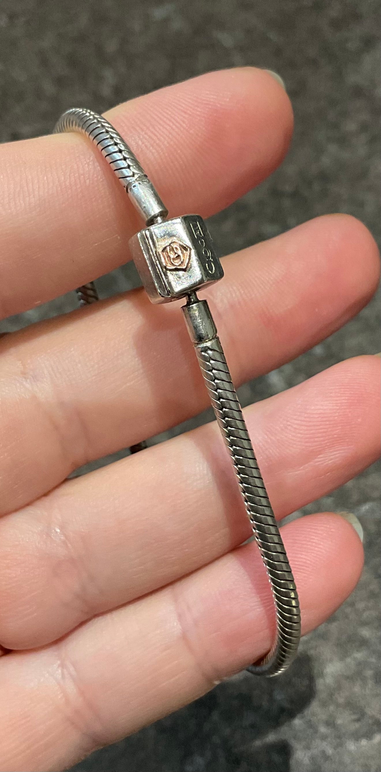 Clogau Milestones Insignia charm bracelet in silver and rose gold 19cm