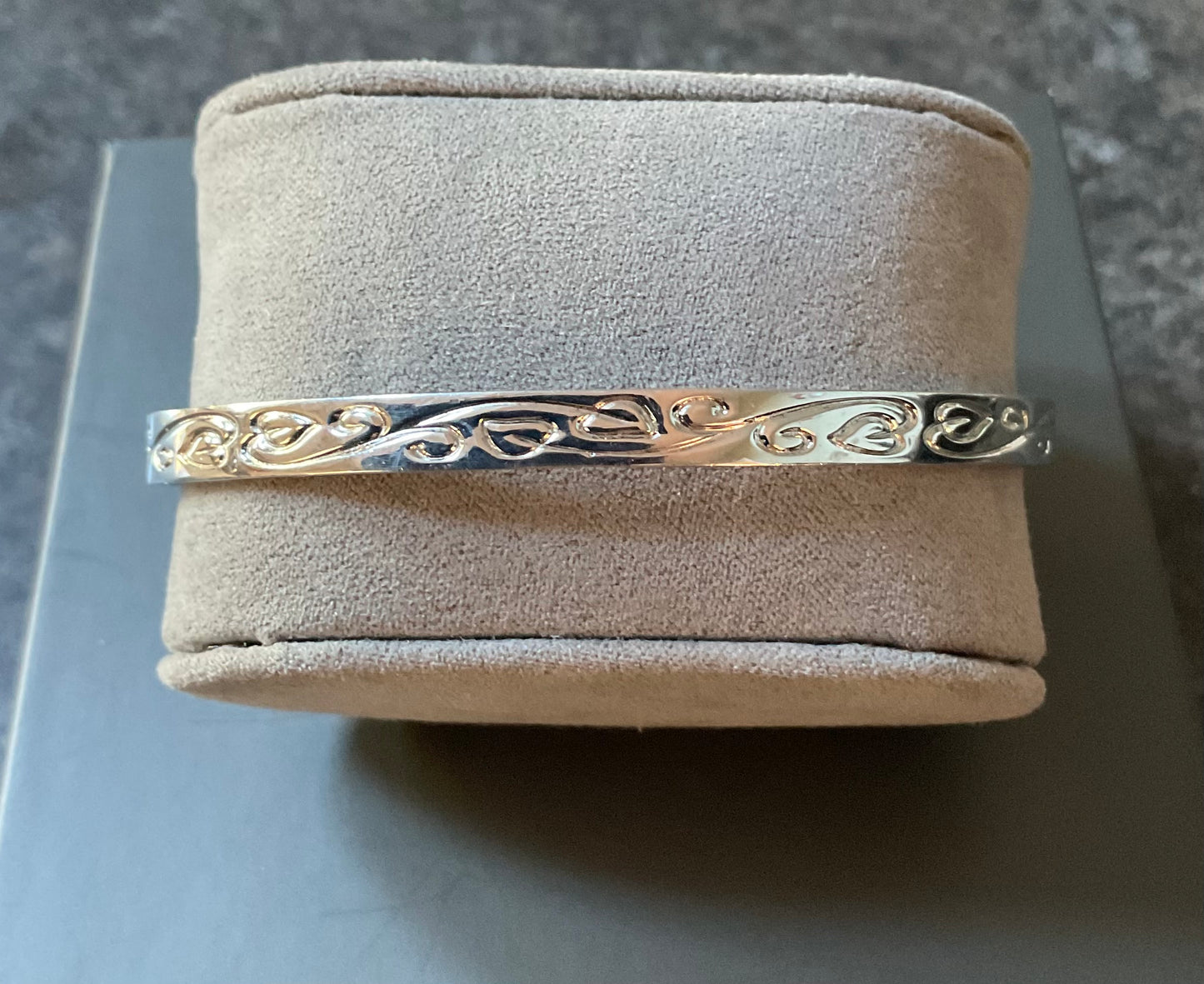 Clogau Eternal Love friendship bangle bracelet in silver and rose gold