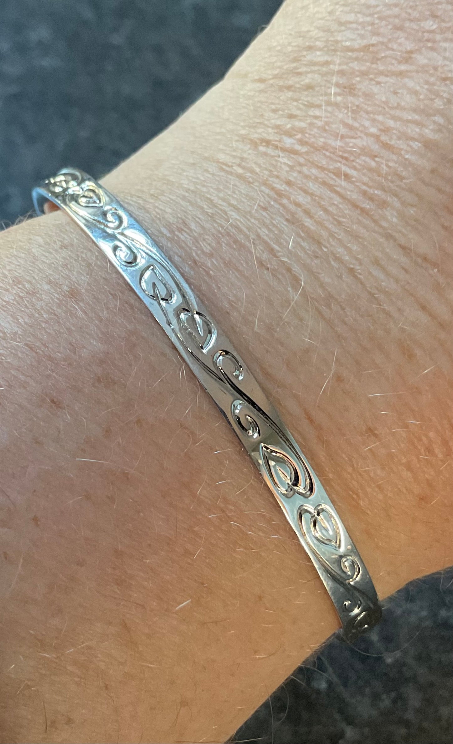 Clogau Eternal Love friendship bangle bracelet in silver and rose gold