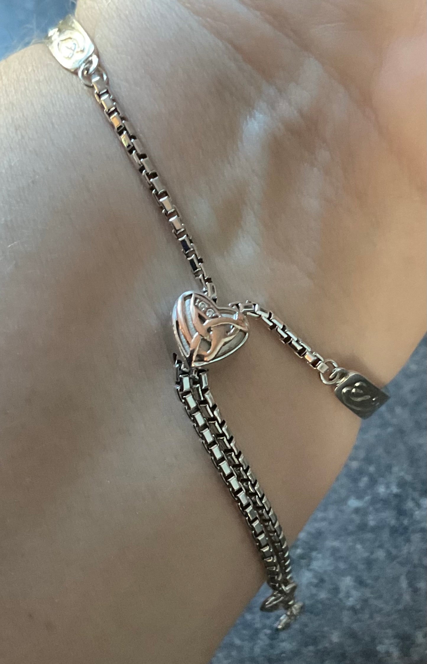 Clogau Eternal Love friendship bangle bracelet in silver and rose gold