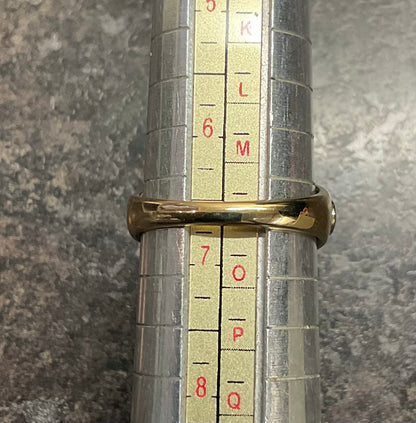 Royal Clogau 9ct Delphinium Amethyst and Diamond ring size N in yellow and rose gold RRP £630