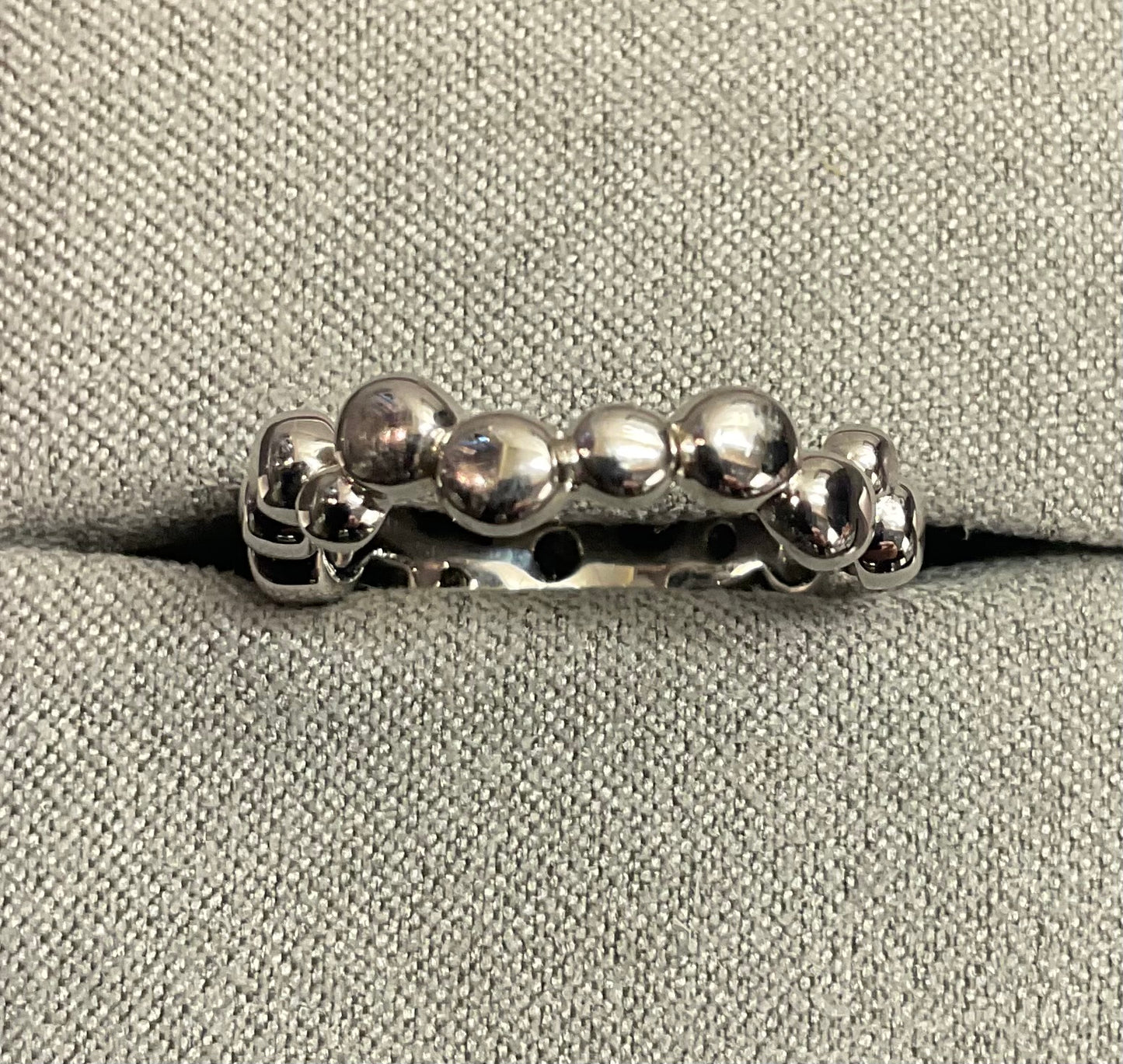 Clogau Celebration White Topaz ring in silver and rose gold sizes N and Q