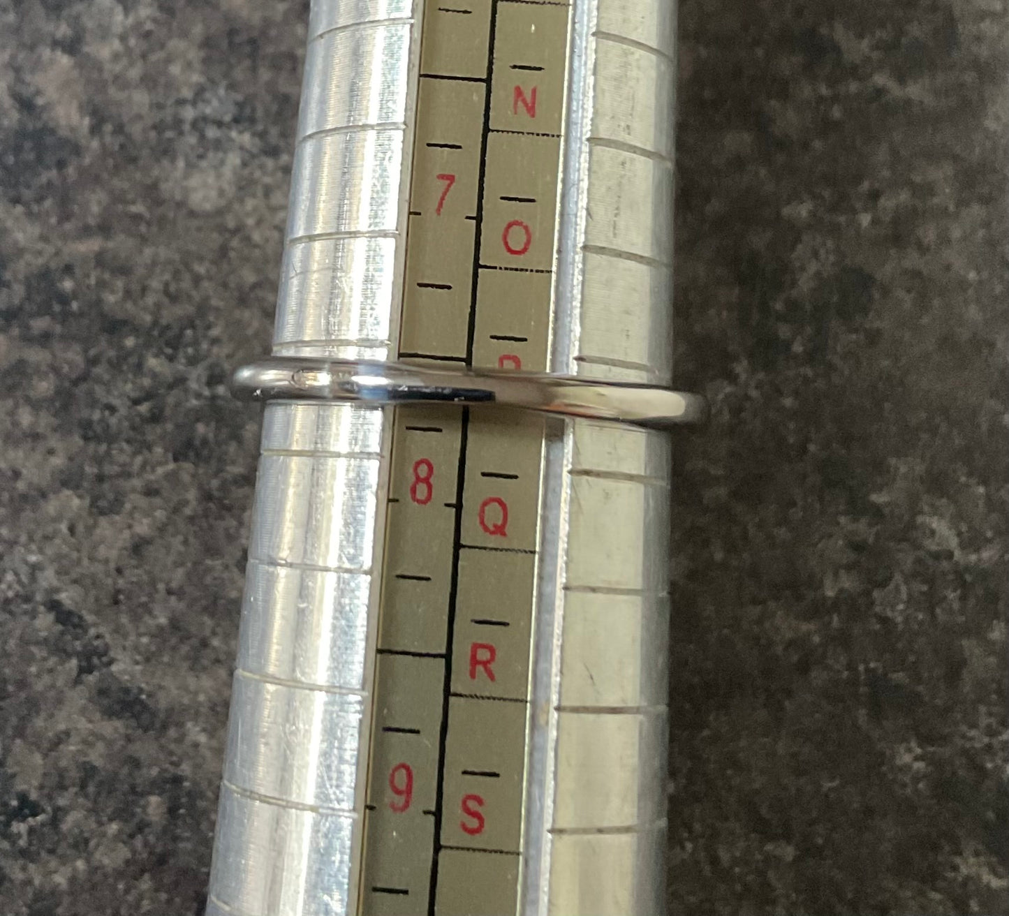 Clogau Ivy Leaves green jasper and white topaz ring size N and P silver and rose gold