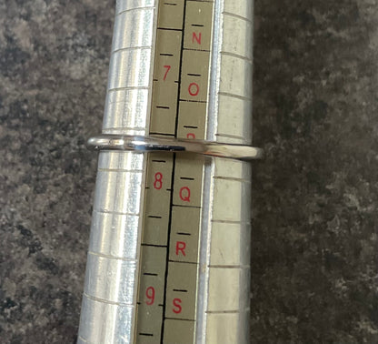 Clogau Ivy Leaves green jasper and white topaz ring size N and P silver and rose gold