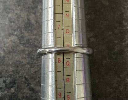 Clogau Kensington Love Story London Blue topaz ring size P in silver and rose gold