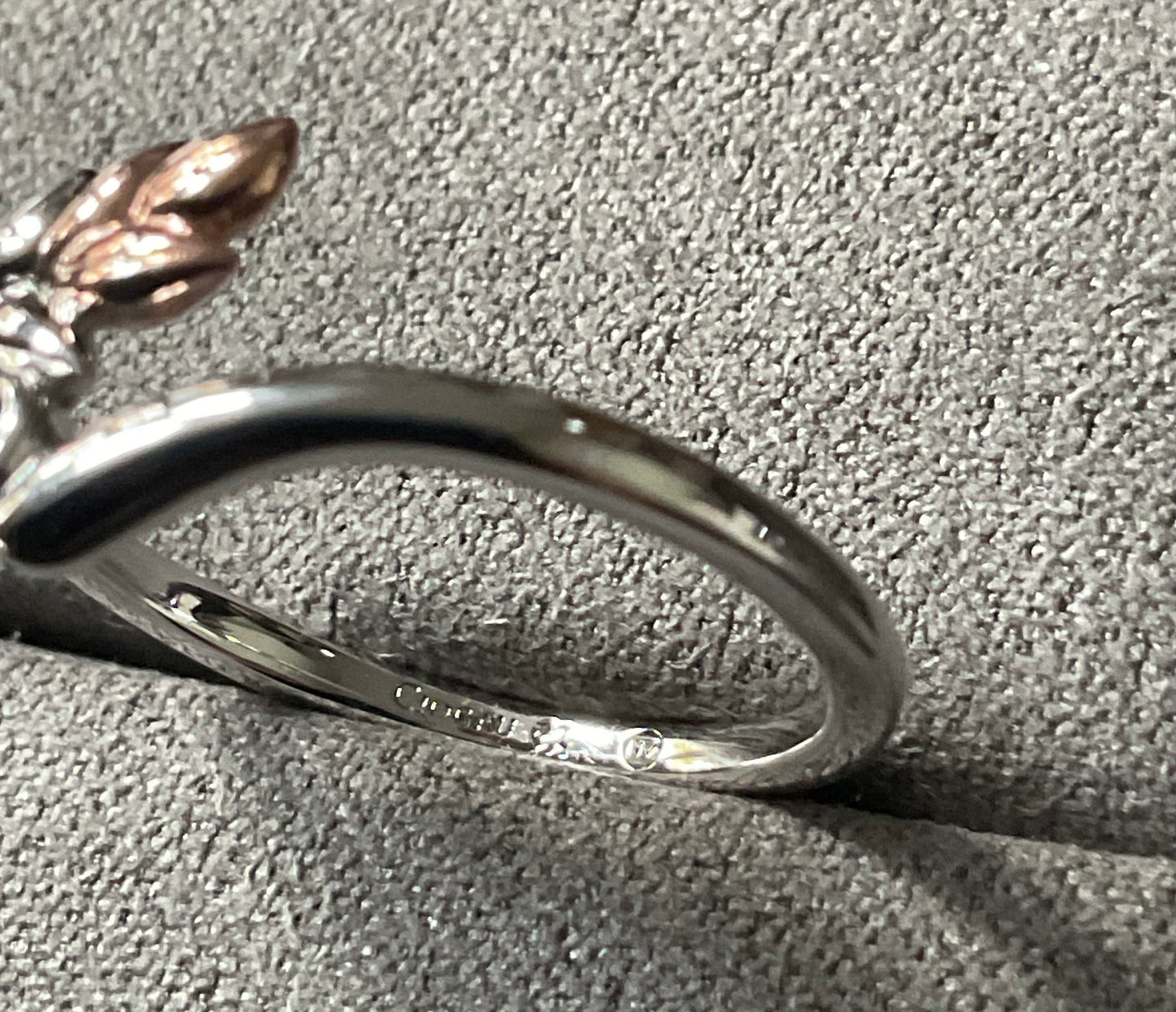 Clogau Lilibet Sky Blue Topaz ring in silver and rose gold sizes M, R and T