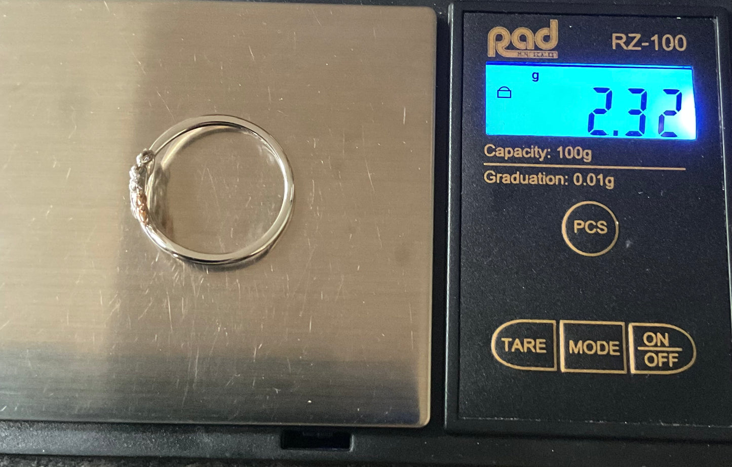 Clogau Lilibet Sky Blue Topaz ring in silver and rose gold sizes M, R and T