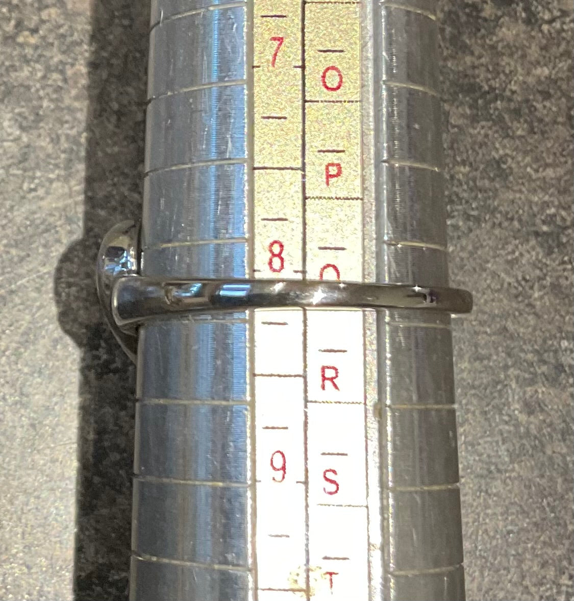 Clogau White Topaz Heart ring in silver and rose gold size O and Q