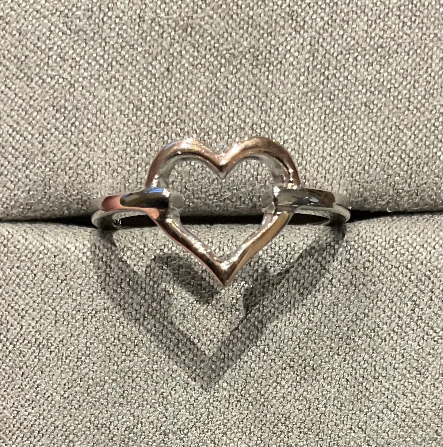 Clogau Close to my Heart Open ring in silver and rose gold size P