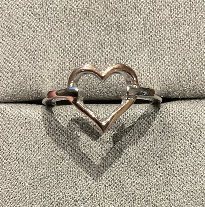 Clogau Close to my Heart Open ring in silver and rose gold size P