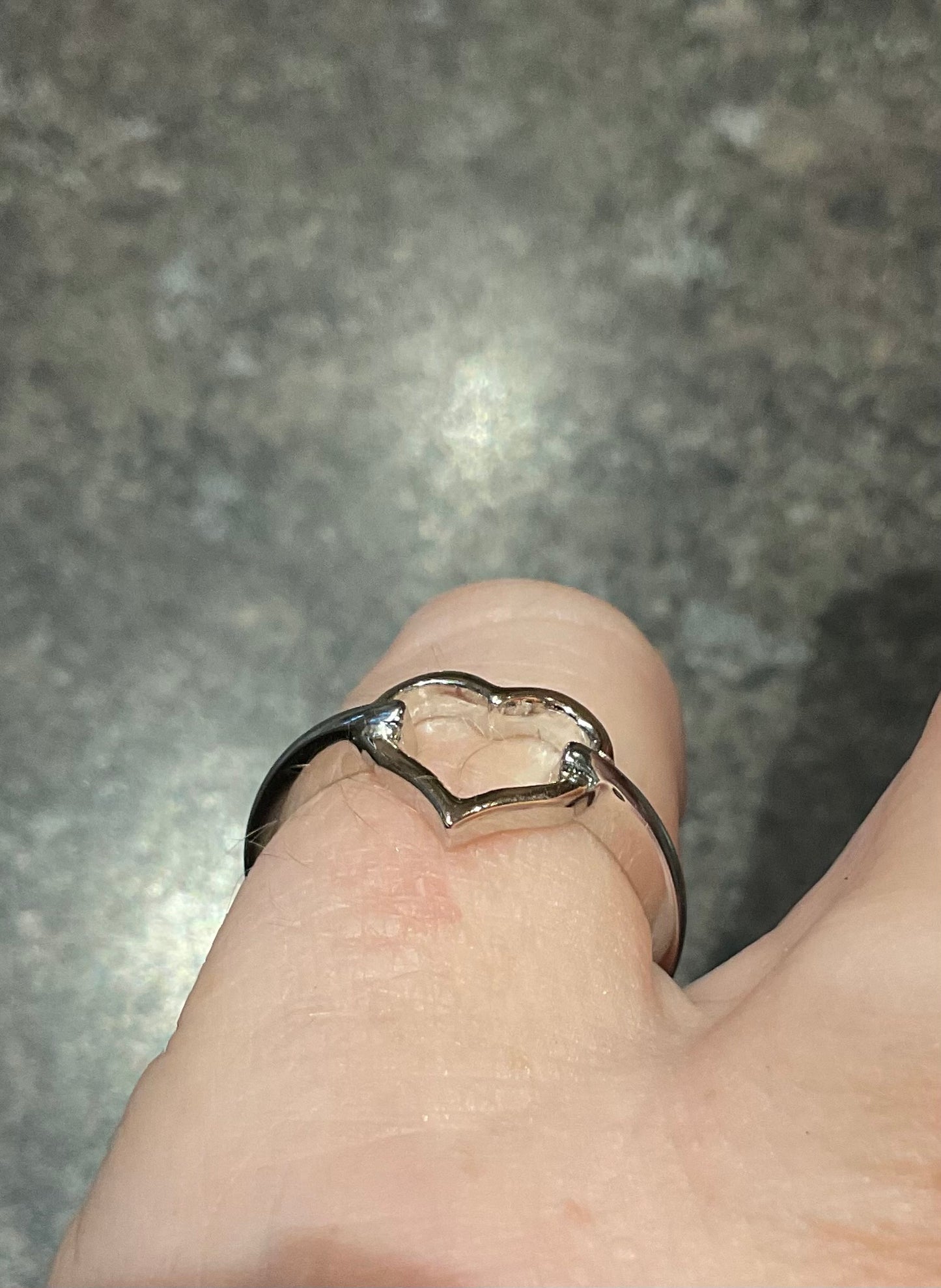 Clogau Close to my Heart Open ring in silver and rose gold size P