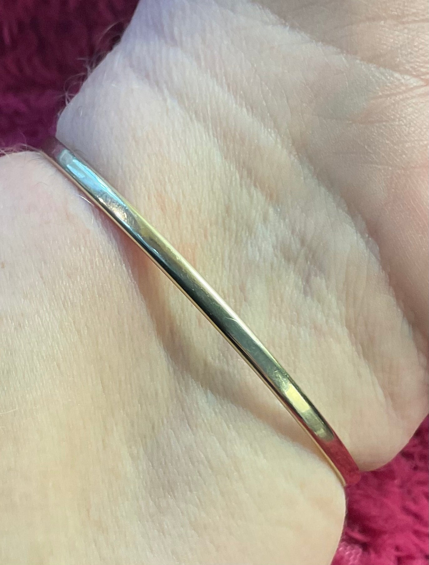 9ct Celtic Weave open top bangle bracelet in yellow gold 4.94g