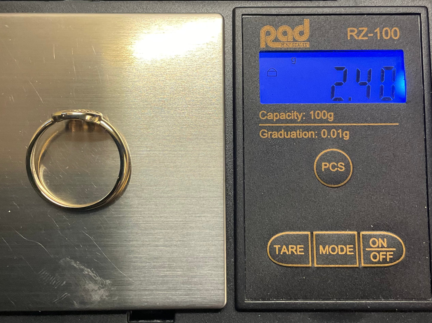 Clogau 9ct Tree of Life Circle ring size P in yellow and rose gold