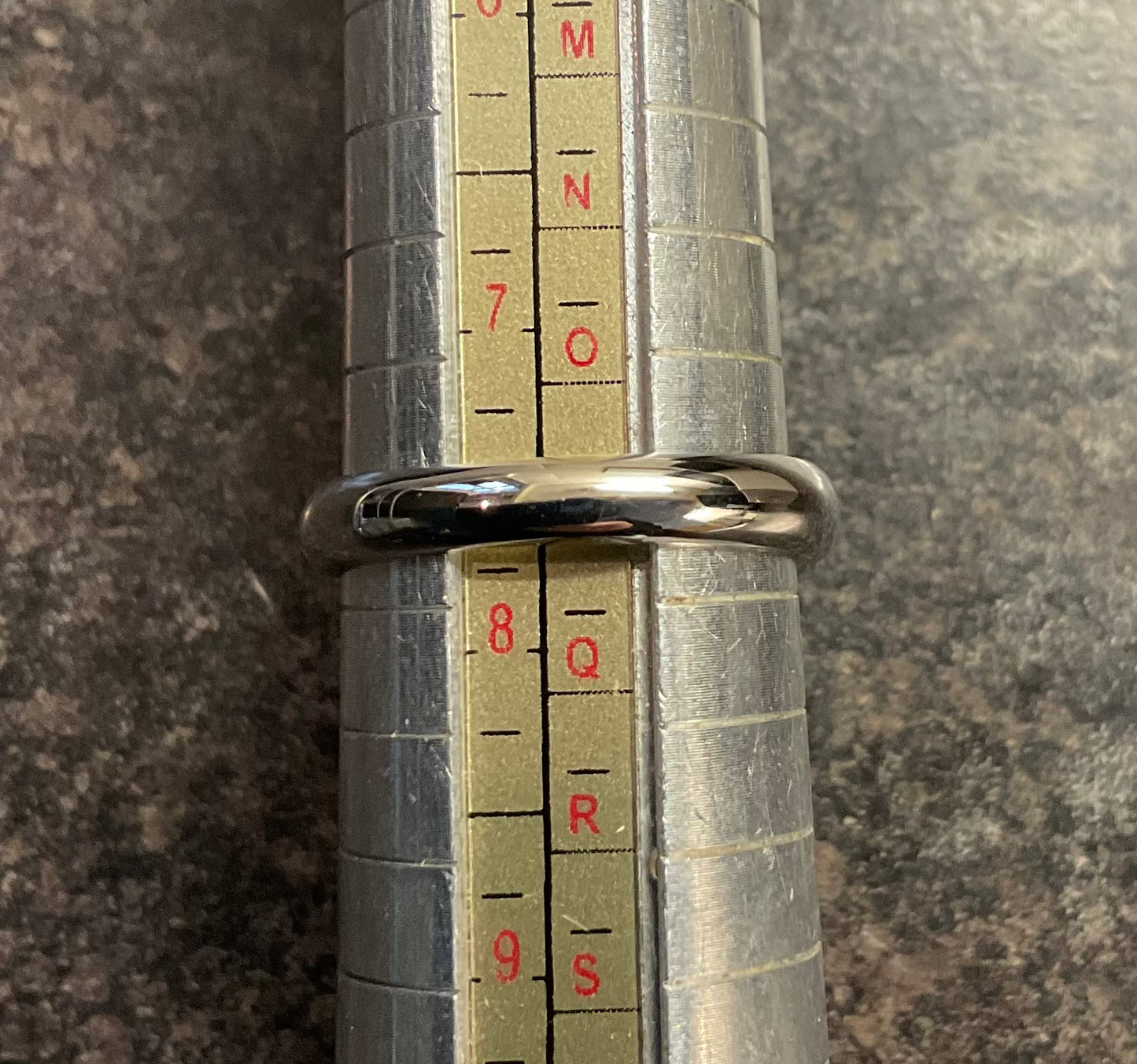 Unisex Clogau Cariad Bar ring size P in silver and rose gold