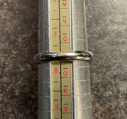 Unisex Clogau Cariad Bar ring size P in silver and rose gold