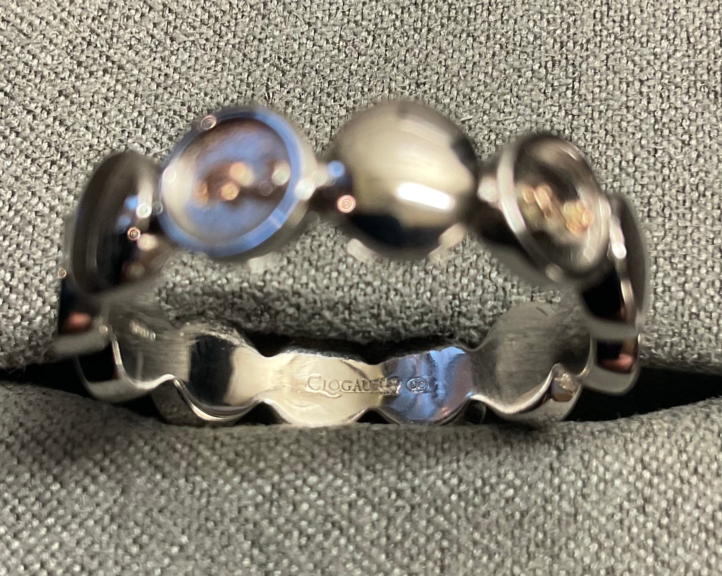 Unisex Clogau Tree of Life Insignia Capstones ring in silver and rose gold sizes N and R (RRP £159)