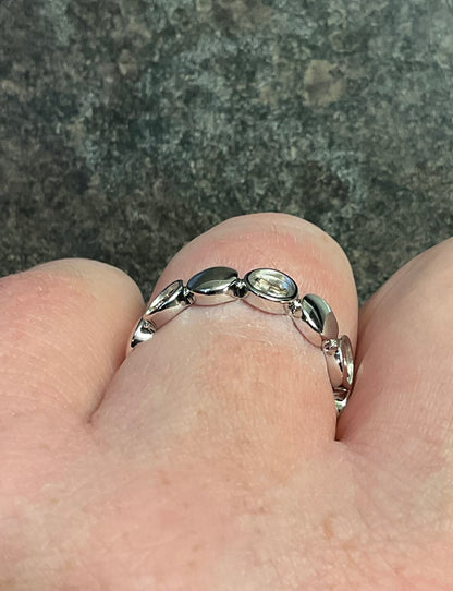 Unisex Clogau Tree of Life Insignia Capstones ring in silver and rose gold sizes N and R (RRP £159)