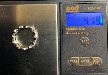 Unisex Clogau Tree of Life Insignia Capstones ring in silver and rose gold sizes N and R (RRP £159)