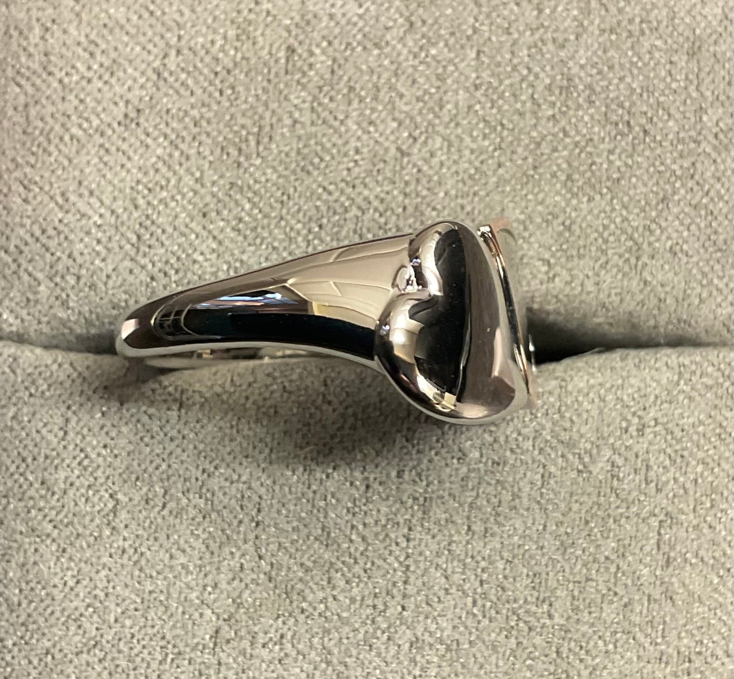 Clogau Cwtch Double Heart ring in silver and rose gold size M and P RRP £159