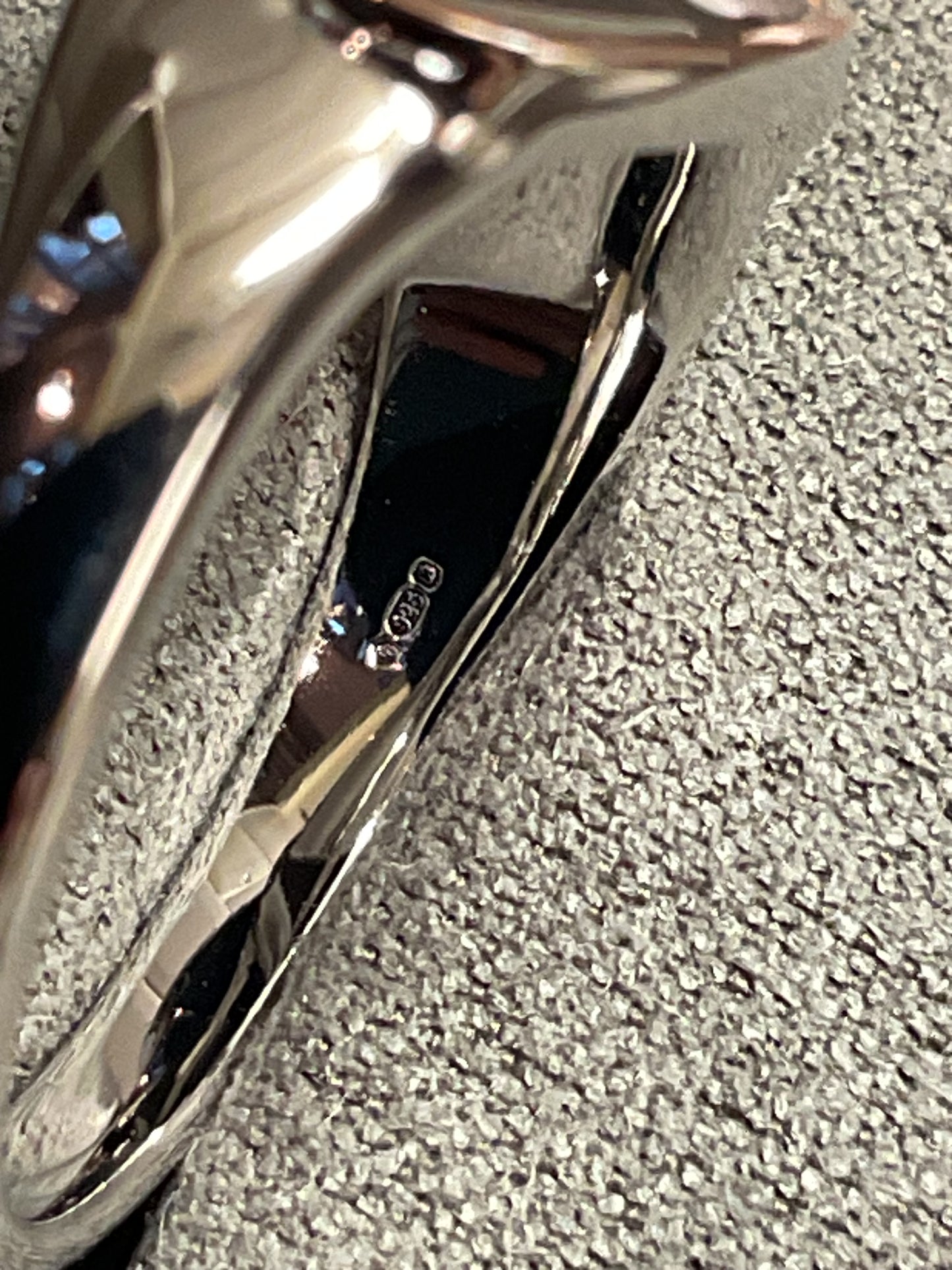 Clogau Cwtch Double Heart ring in silver and rose gold size M and P RRP £159