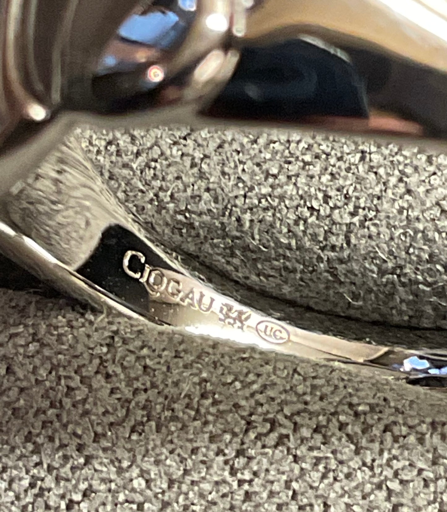 Clogau Cwtch Double Heart ring in silver and rose gold size M and P RRP £159