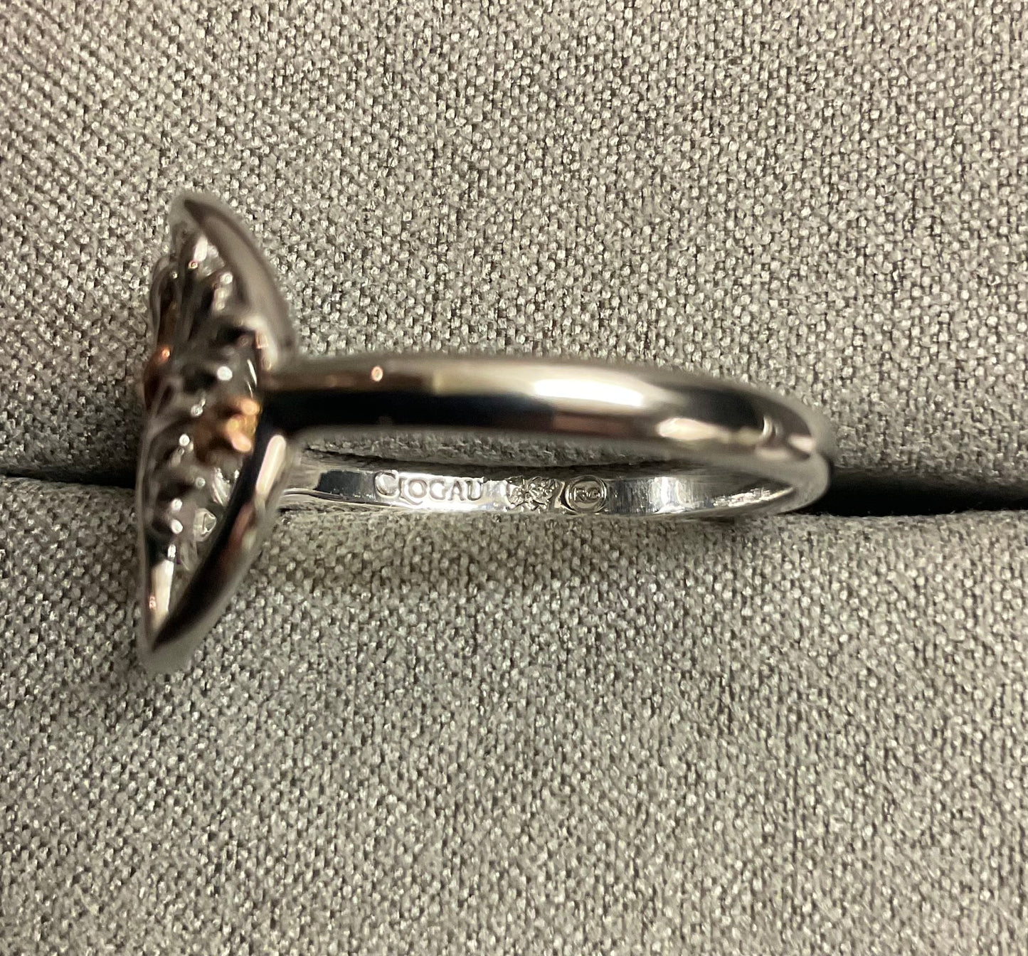 Clogau Tree of Life Circle ring in silver and rose gold size R