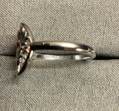 Clogau Tree of Life Circle ring in silver and rose gold size R