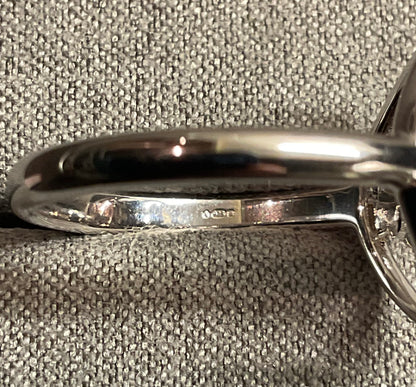 Clogau Tree of Life Circle ring in silver and rose gold size R