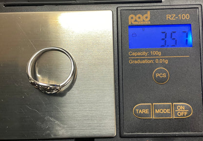 Clogau Tree of Life Circle ring in silver and rose gold size R