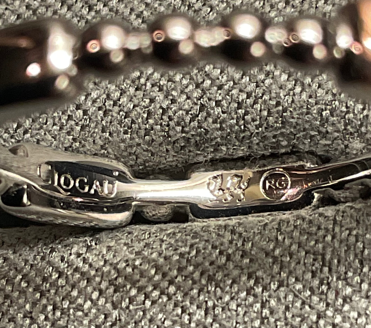 Clogau Cariad Morse Code ring in silver and rose gold size O