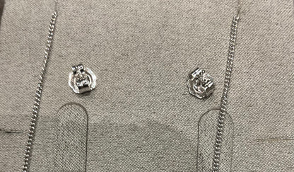 clogau Heartstrings necklace and earrings set in silver & rose gold