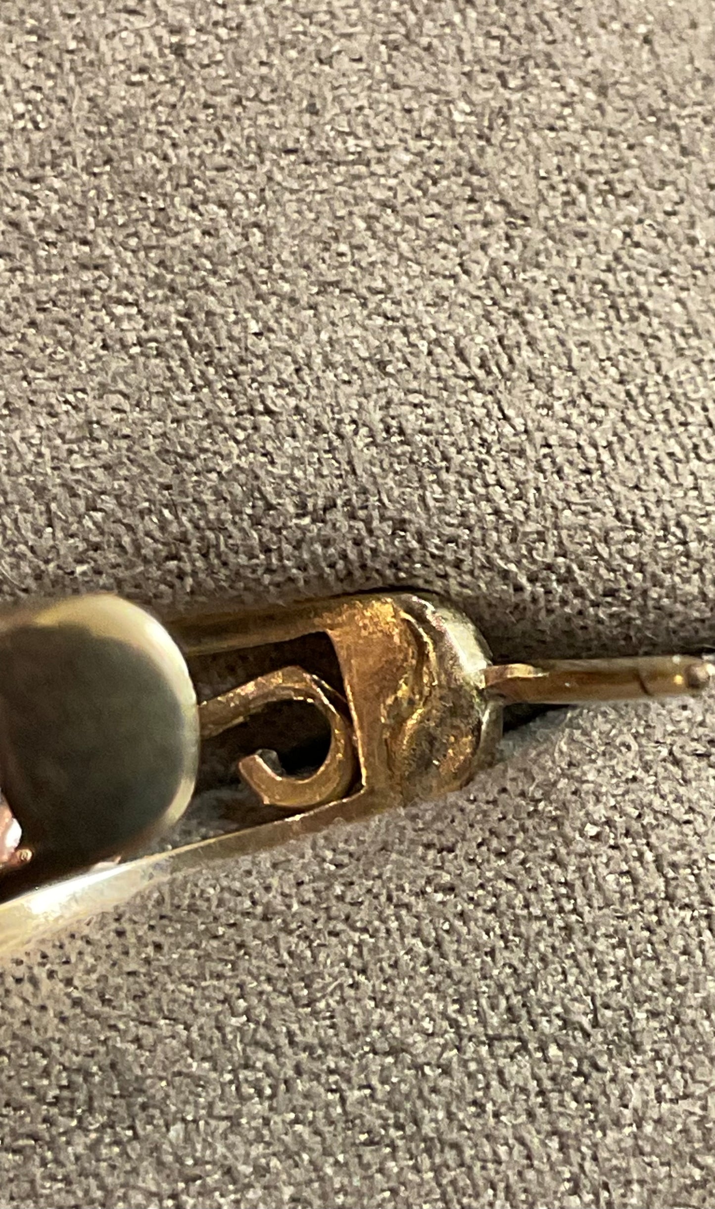 Vintage Clogau 9ct Tree of Life 7mm wide 3/4 hoop earrings in yellow and rose gold 5.56g