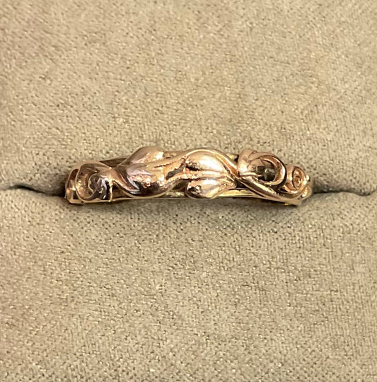 Vintage Clogau Tree of Life foliate ring size T in yellow and rose gold Hallmarked 1997