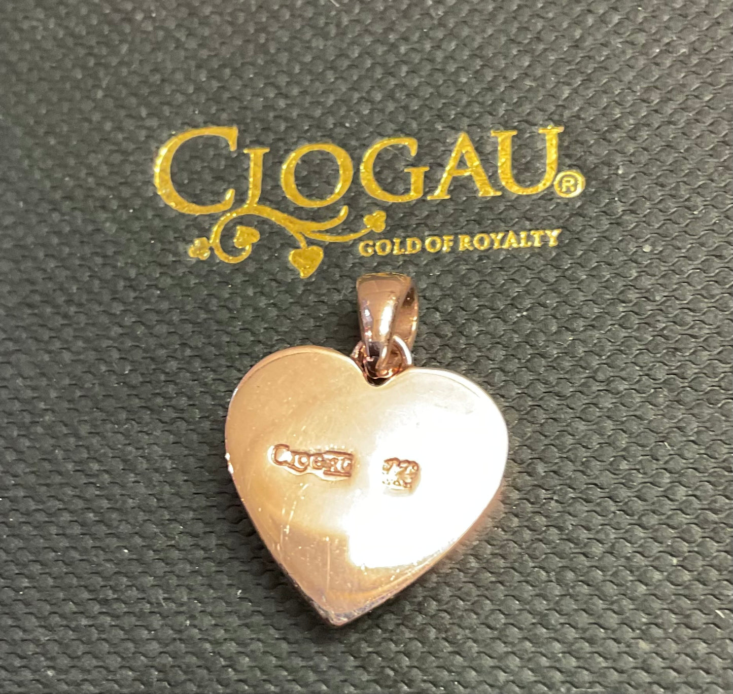 Clogau 9ct Tree of Life Diamond Heart rose gold pendant