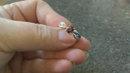 925 Purple Spinel solitaire sterling silver ring size P1/2 Gemporia