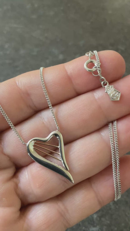 Clogau Heartstrings necklace 18” in silver & rose gold