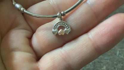 Clogau Enfys Bach affinity bracelet silver and rose gold